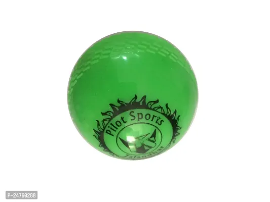 PS Pilot Wind/Hollow Ball for Cricket Practise, Green Color( Pack of 2)-thumb2
