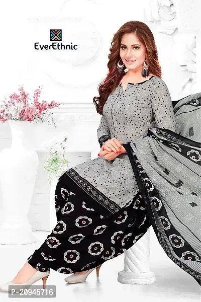 Elegant  Crepe  Dress Material with Dupatta For Women