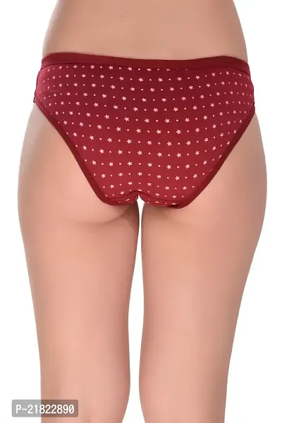 Star Panty Women Hipster Cotton Blend Everyday Girls  Women Panty Multicolor-thumb2