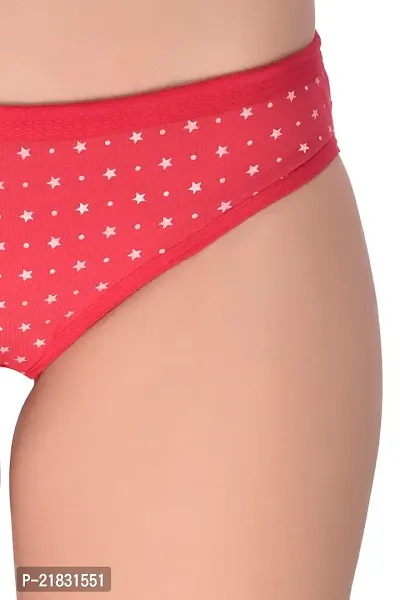 Star Dot Panty Women Hipster Cotton Blend Everyday Girls  Women Panty Multicolor Pack Of 6-thumb4