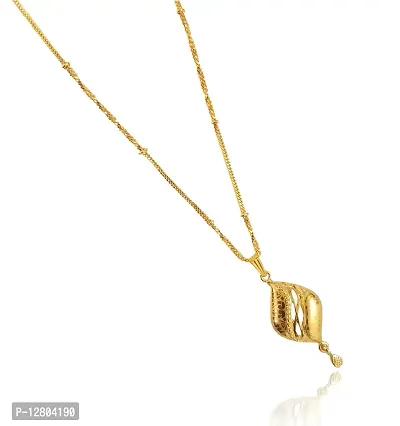 JIPPA Fancy Pendant Locket Chain Gold Plated Rich Look Long Size Daily Use Jewelry for Girls,women-100379