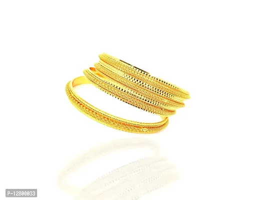 Alloy Gold-plated Bangle Set ( Peck of 4)-10091-thumb0