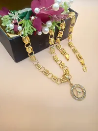 JIPPA Fancy Pendant Locket Chain Gold Plated Rich Look Long Size Daily Use Jewelry for Girls,women-100536-thumb1