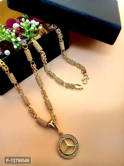 JIPPA Fancy Pendant Locket Chain Gold Plated Rich Look Long Size Latest Designer Daily Use Jewelry for Girls,women-100533-thumb2