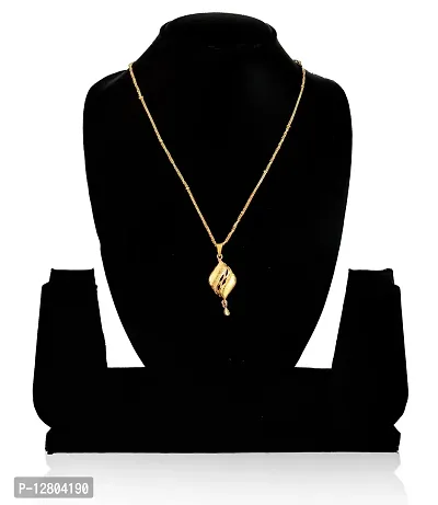 JIPPA Fancy Pendant Locket Chain Gold Plated Rich Look Long Size Daily Use Jewelry for Girls,women-100379-thumb3