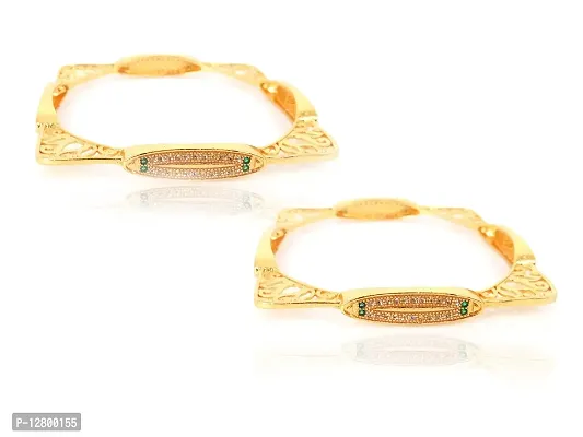 Alloy Gold-plated Bangle Set ( Peck of 2)-100350-thumb0