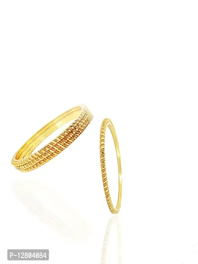 Alloy Gold-plated Bangle Set ( Peck of 4)-10094-thumb0