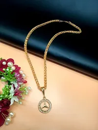 JIPPA Fancy Pendant Locket Chain Gold Plated Rich Look Long Size Daily Use Jewelry for Girls,women-100524-thumb1