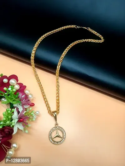 JIPPA Fancy Pendant Locket Chain Gold Plated Rich Look Long Size Daily Use Jewelry for Girls,women-100524-thumb2