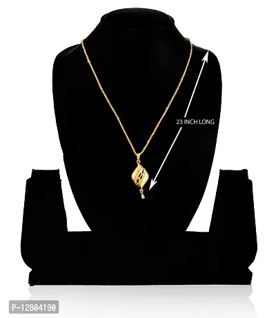 JIPPA Fancy Pendant Locket Chain Gold Plated Rich Look Long Size Daily Use Jewelry for Girls,women-100379-thumb4