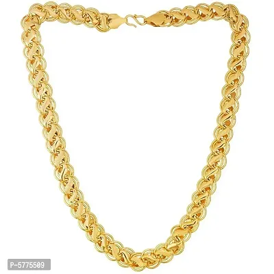 Stylish Golden CHAIN-ain Fashionable Round Fisher Gold Plated CHAIN-ain Brass CHAIN-ain Gold-plated Plated Brass CHAIN-ain-1001-thumb0