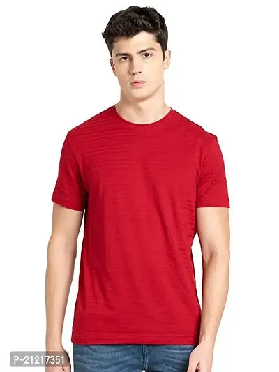 Comfortable Round Neck T-shirt For Men-thumb0