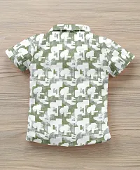 Stylish Multicoloured Cotton Blend Printed Shirts For Boys-thumb1