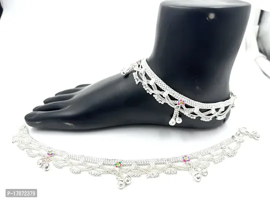 TRADITIONAL TRENDY SILVER COATING JEWEL FOR WOMEN AND GIRLS (SIZE - 9.5 INCH)-thumb2