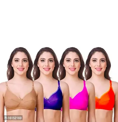 Every Day Women Bra Pack of 4 (Random colour)