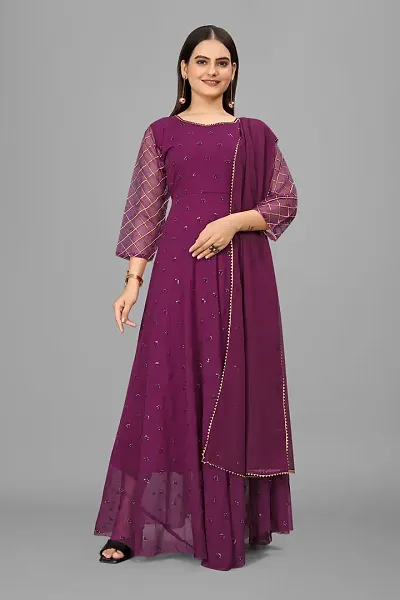 Limited Stock Georgette Ethnic Gowns 