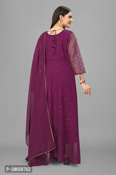 Classic Georgette Gown for Women with Dupatta-thumb4