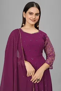 Classic Georgette Gown for Women with Dupatta-thumb1