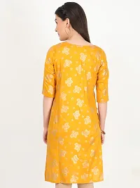 Women Viscose Self Patterns Straight Kurta-thumb3