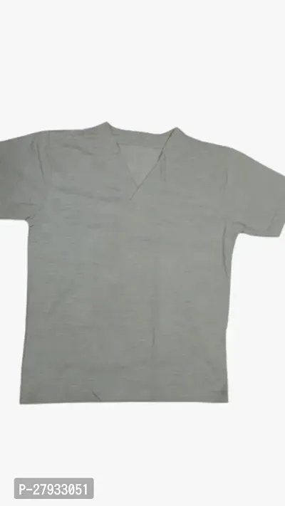 Boys Solid Grey Tees-thumb0