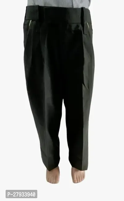 Grey Full Pant - Elastic Waistband Trousers for Boys-thumb0
