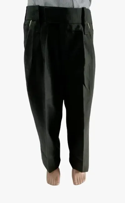 Grey Full Pant - Elastic Waistband Trousers for Boys