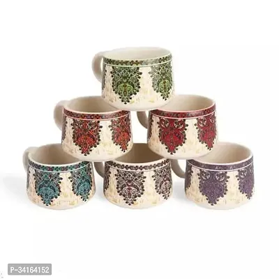 Handcrafted Ceramic Designer Cups Set Of 6