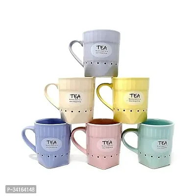 Handcrafted Ceramic Designer Cups Set Of 6