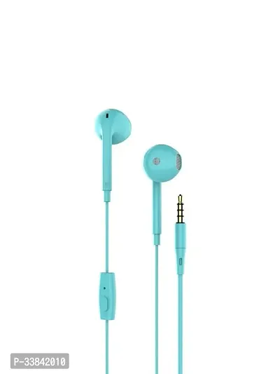 Stylish Blue In-ear Wired - 3.5 MM Single Pin Headphones-thumb0