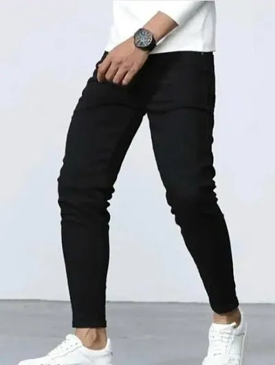 Trendy Solid Jeans For Men