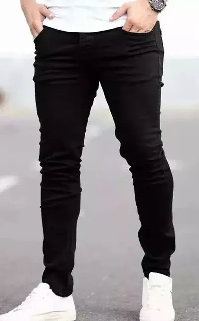 Trendy Solid Jeans For Men