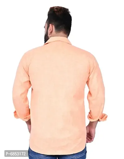 Trendy Men Linen Formal Shirt-thumb2
