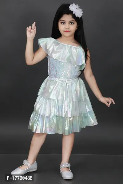 Stylish Fancy Designer Georgette Dresses For Kids-thumb0