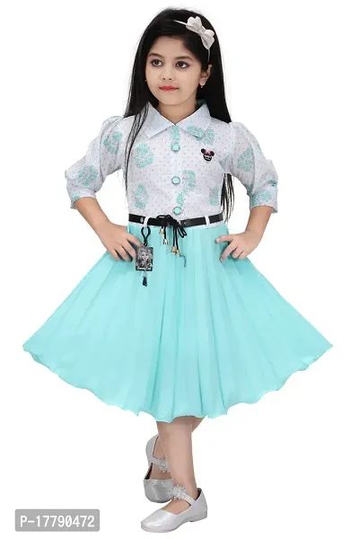 Stylish Fancy Designer Georgette Dresses For Kids-thumb0