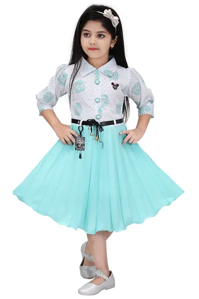 Stylish Fancy Designer Georgette Dresses For Kids