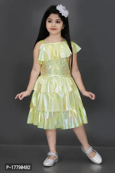 Stylish Fancy Designer Georgette Dresses For Kids-thumb0