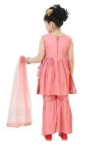 Stylish Pink Georgette Stitched Salwar Suit Sets With Dupatta For Girls-thumb1