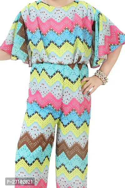 Fabulous Multicoloured Georgette Jumpsuits For Girls-thumb4