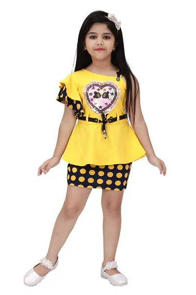 Stylish Fancy Designer Georgette Dresses For Kids