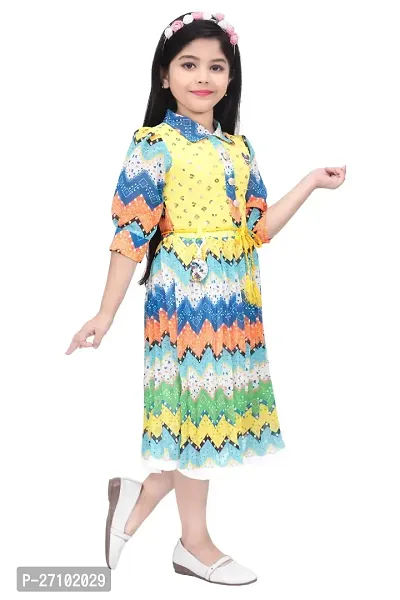 Fabulous Multicoloured Georgette Frocks For Girls-thumb3