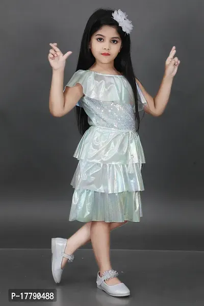 Stylish Fancy Designer Georgette Dresses For Kids-thumb3