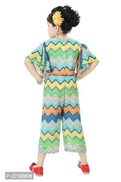 Fabulous Multicoloured Georgette Jumpsuits For Girls-thumb2