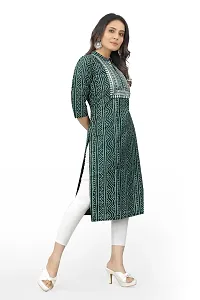 Authentic Cotton Embroidered Kurta For Women-thumb2