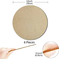 Woodcraft Original Wood MDF Round Board Sheets, 2mm Thickness, Size 12 inch - Pack of 6-thumb3