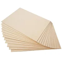 Woodcraft Original Wood MDF Board Sheets, 2mm Thickness, Size 12X12 inch - Pack of 6, Brown-thumb1