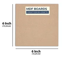 Woodcraft Original MDF 6x6 inch Square 2mm Thick Unfinished Board for Art and Craft, Resin Art, Mandala Art, Pyrography, Painting (12pc Set)-thumb2