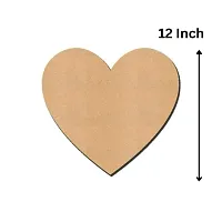 Woodcraft Original Wood MDF Heart Shaped Board Sheets, 2mm Thickness, Size 12 inch - Pack of 6-thumb1