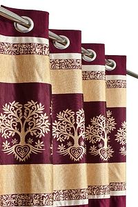 Elegant Polyester Window Curtains For Home Decoration-thumb1