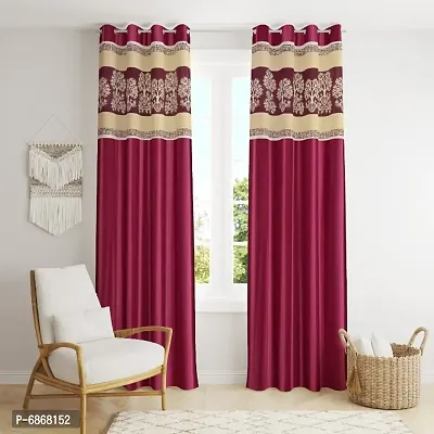 Elegant Polyester Door Curtains For Home Decoration-thumb0
