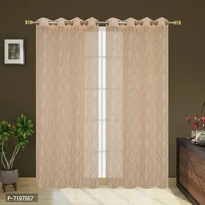 Stylish Fancy Polyester Rust Free Rings Door Curtains-thumb0